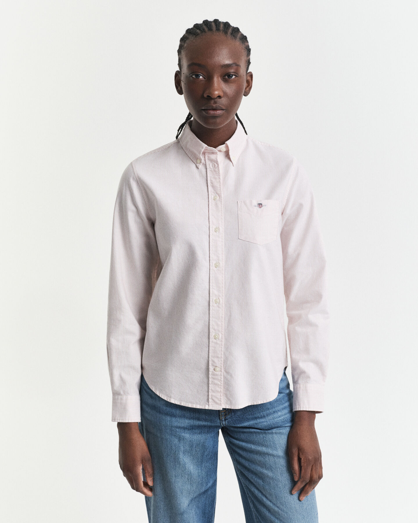 Regular Fit Classic Oxford-overhemd met strepen