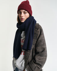 Gebreide wollen sjaal