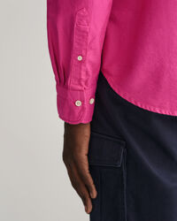 Regular Fit Sunfaded Oxford-overhemd