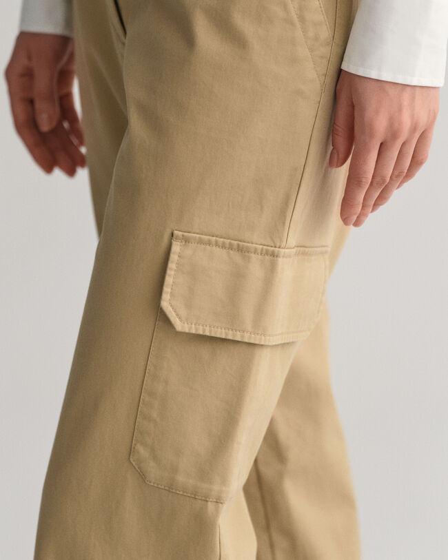 Slim Fit chino cargobroek
