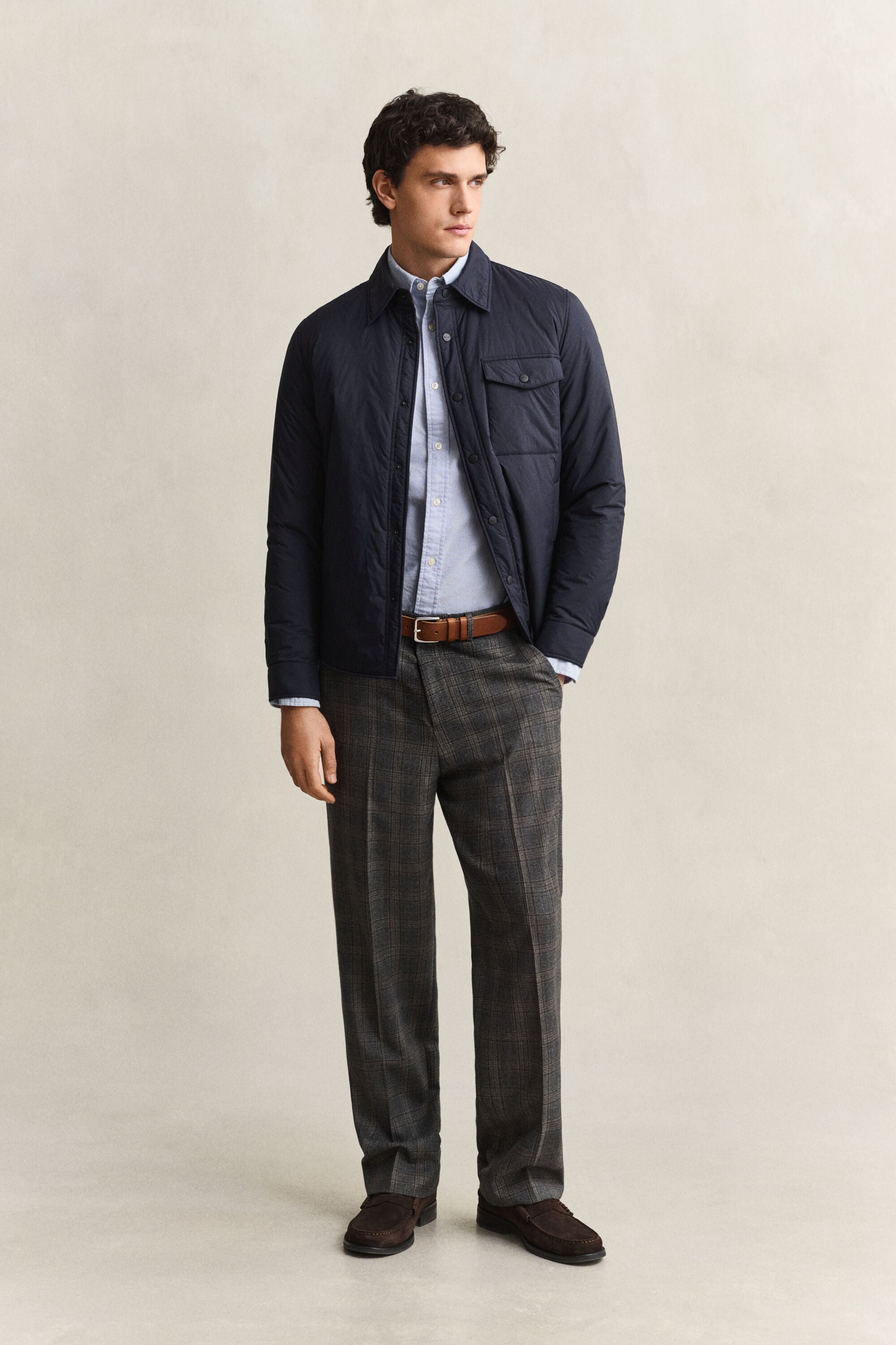 Ultralicht gewatteerd overshirt