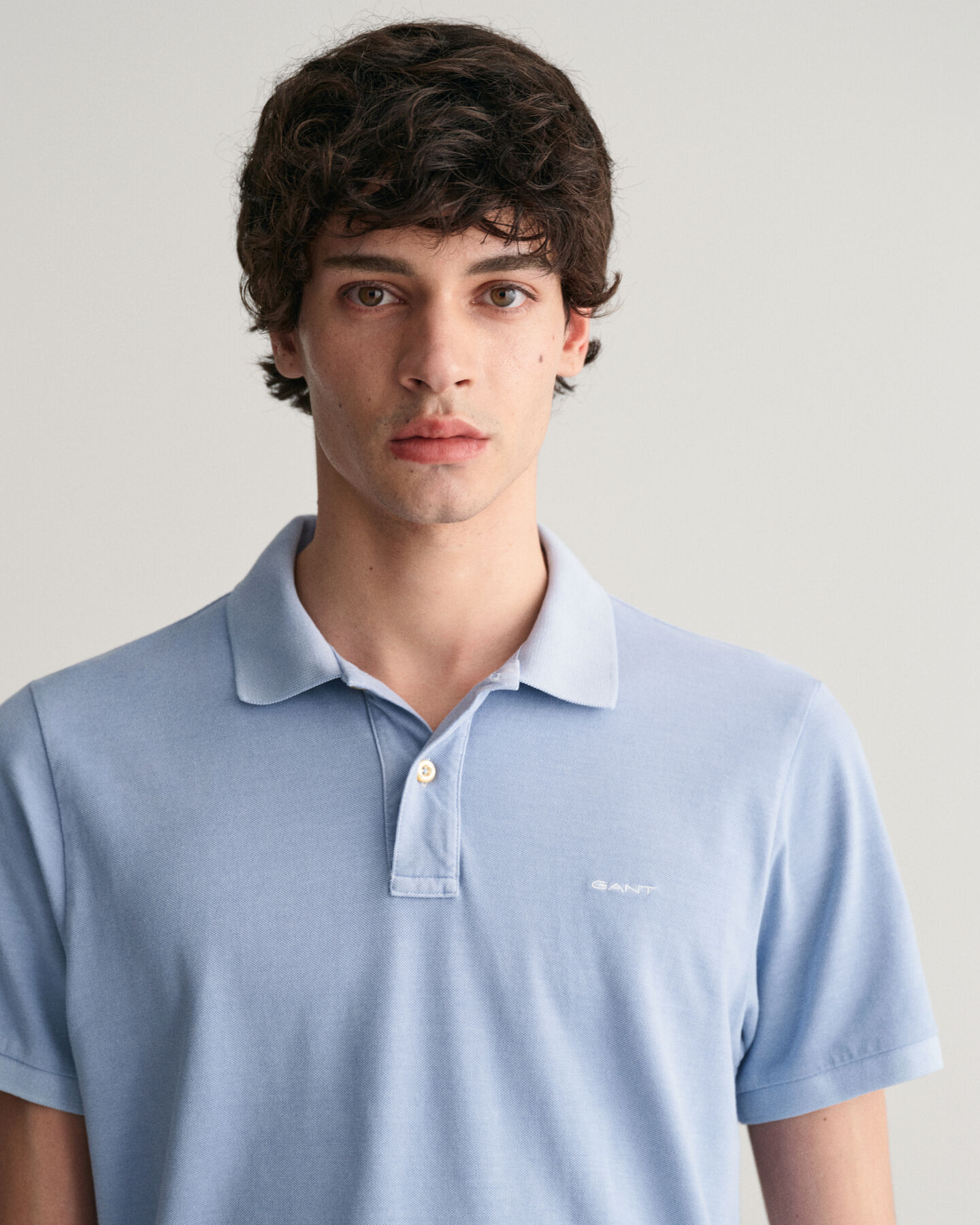 Sunfaded piqu&eacute; poloshirt