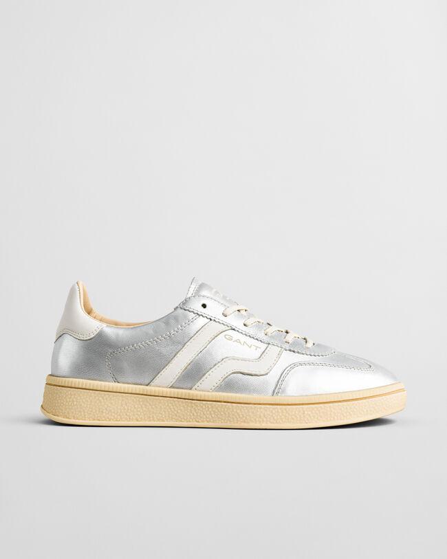 Cuzima metallic leren sneakers