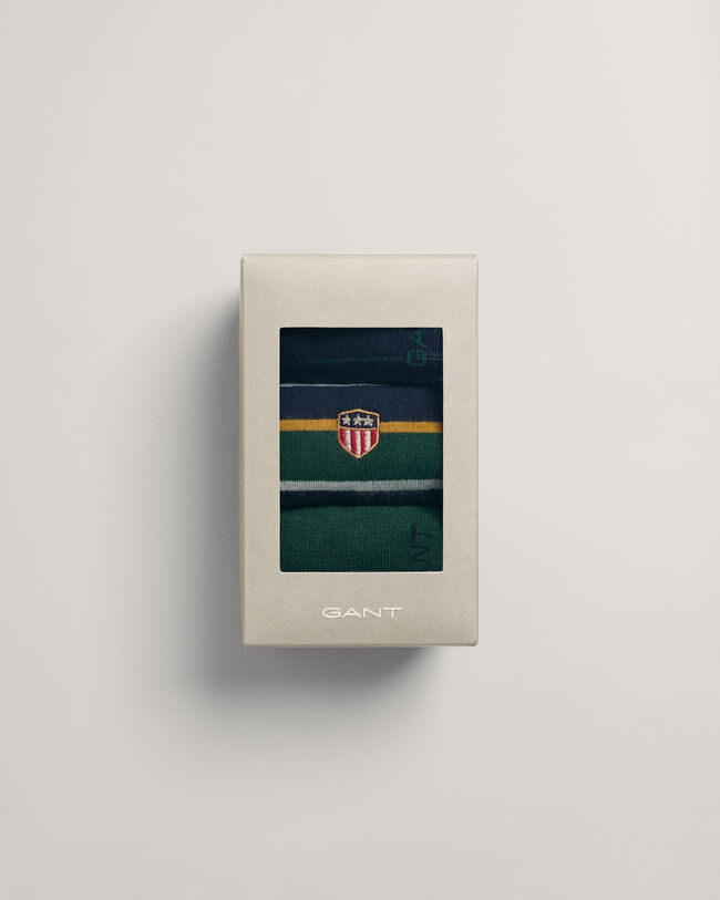 Set van drie paar sokken in cadeauverpakking