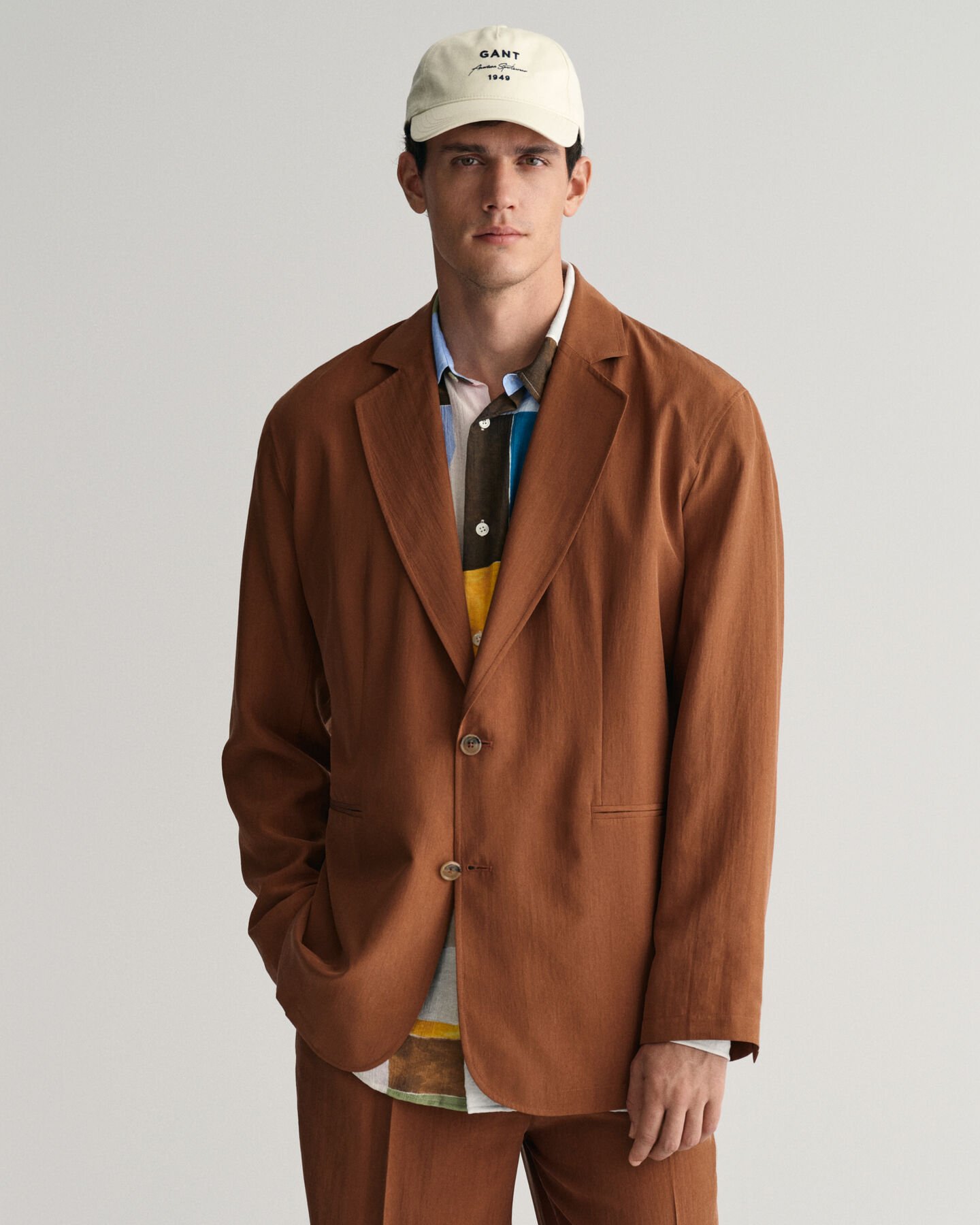 Relaxed Fit kostuumblazer van zijde