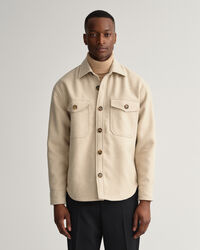 Overshirt van wolmix