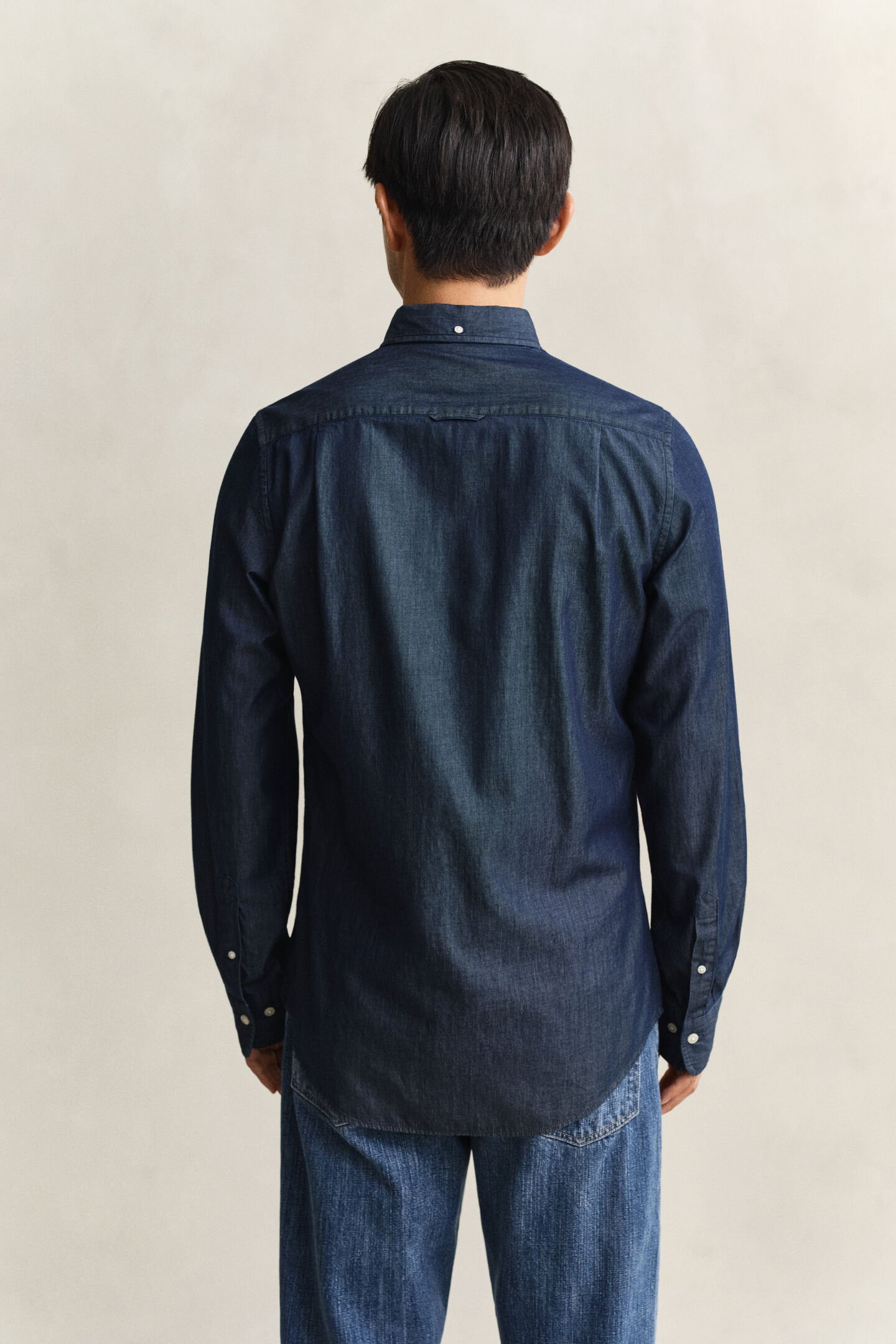 Slim Fit indigo overhemd