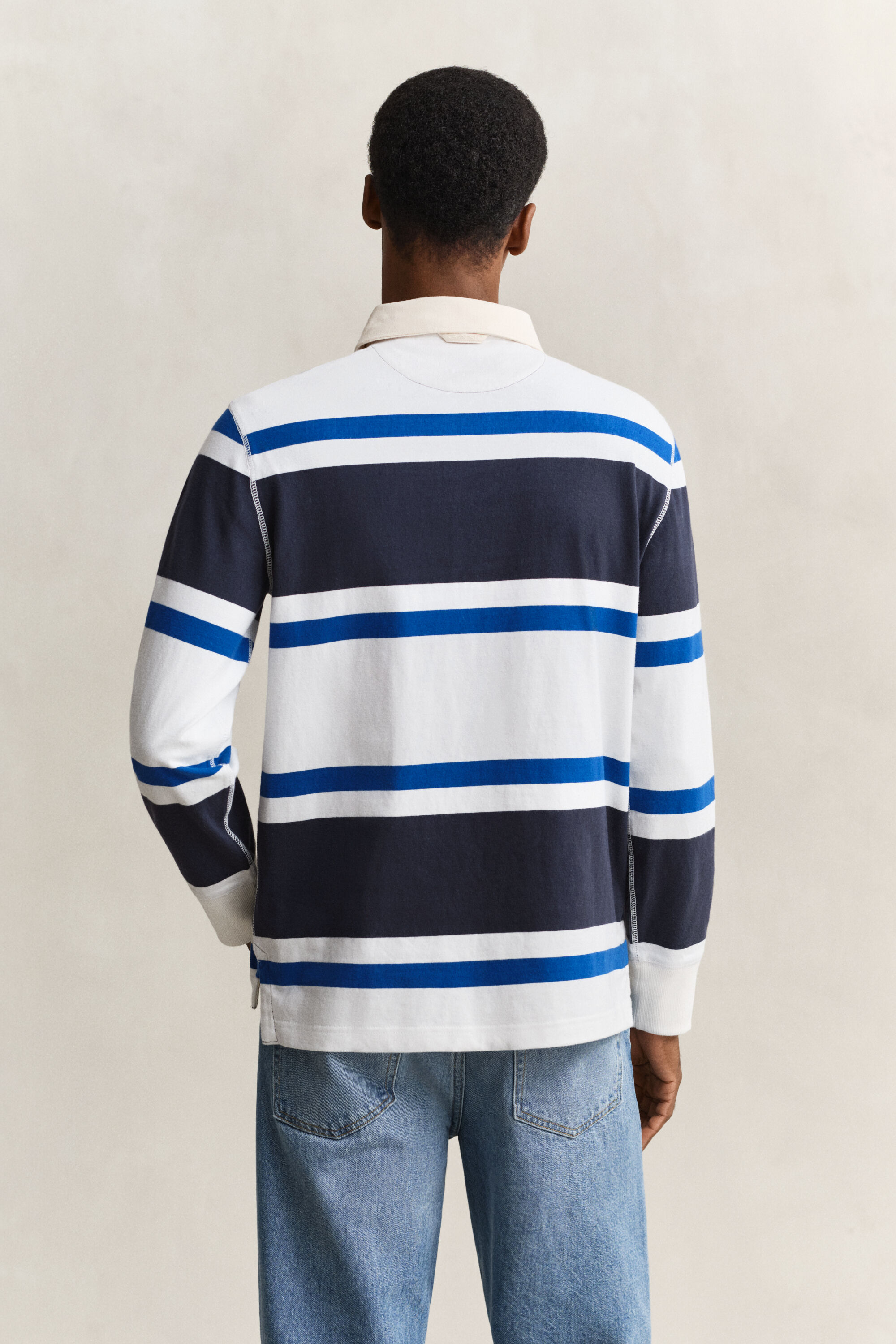 Rugger met blokstrepen