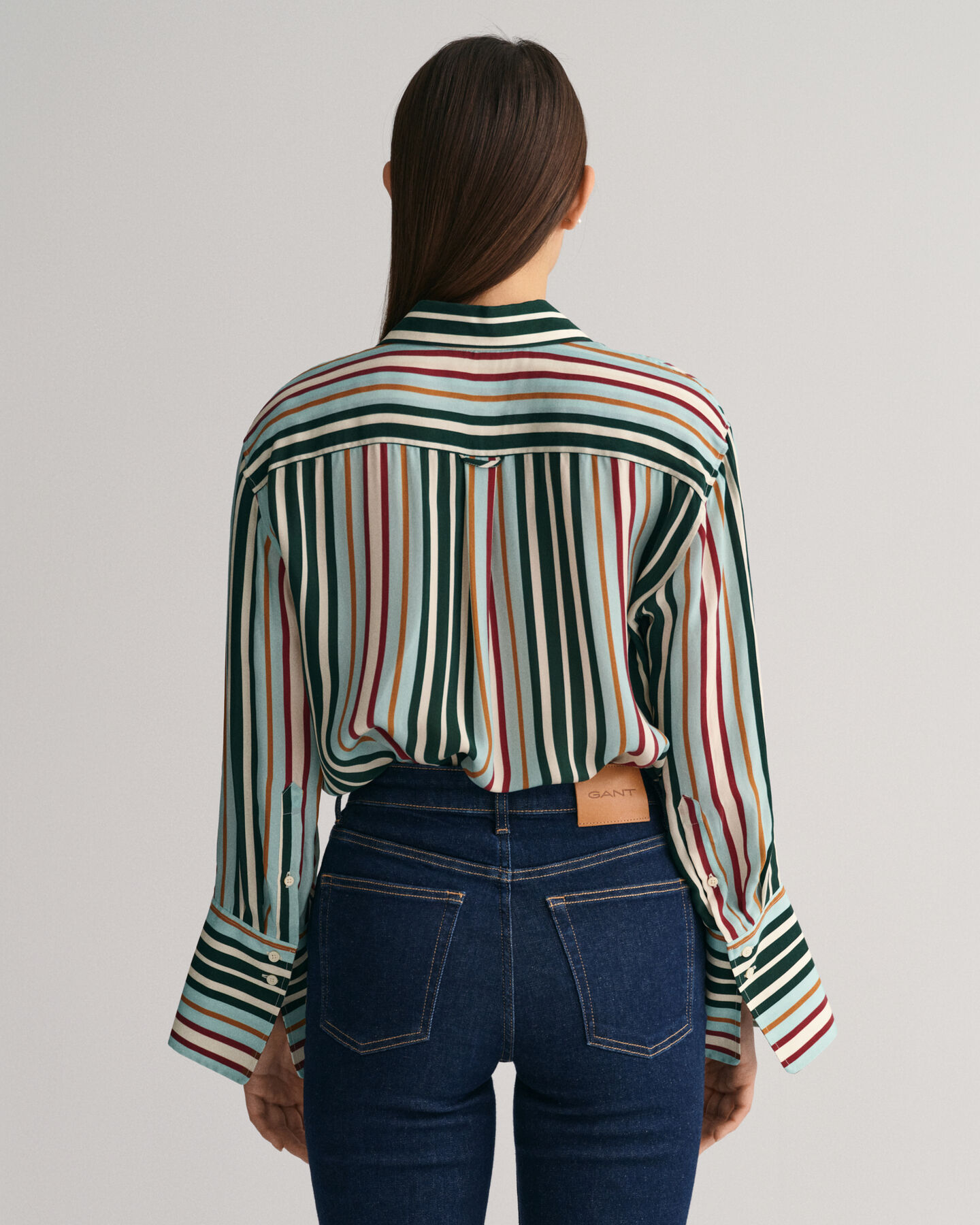 Relaxed Fit overhemd met veelkleurige strepen