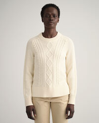 Kabeltrui met ronde hals