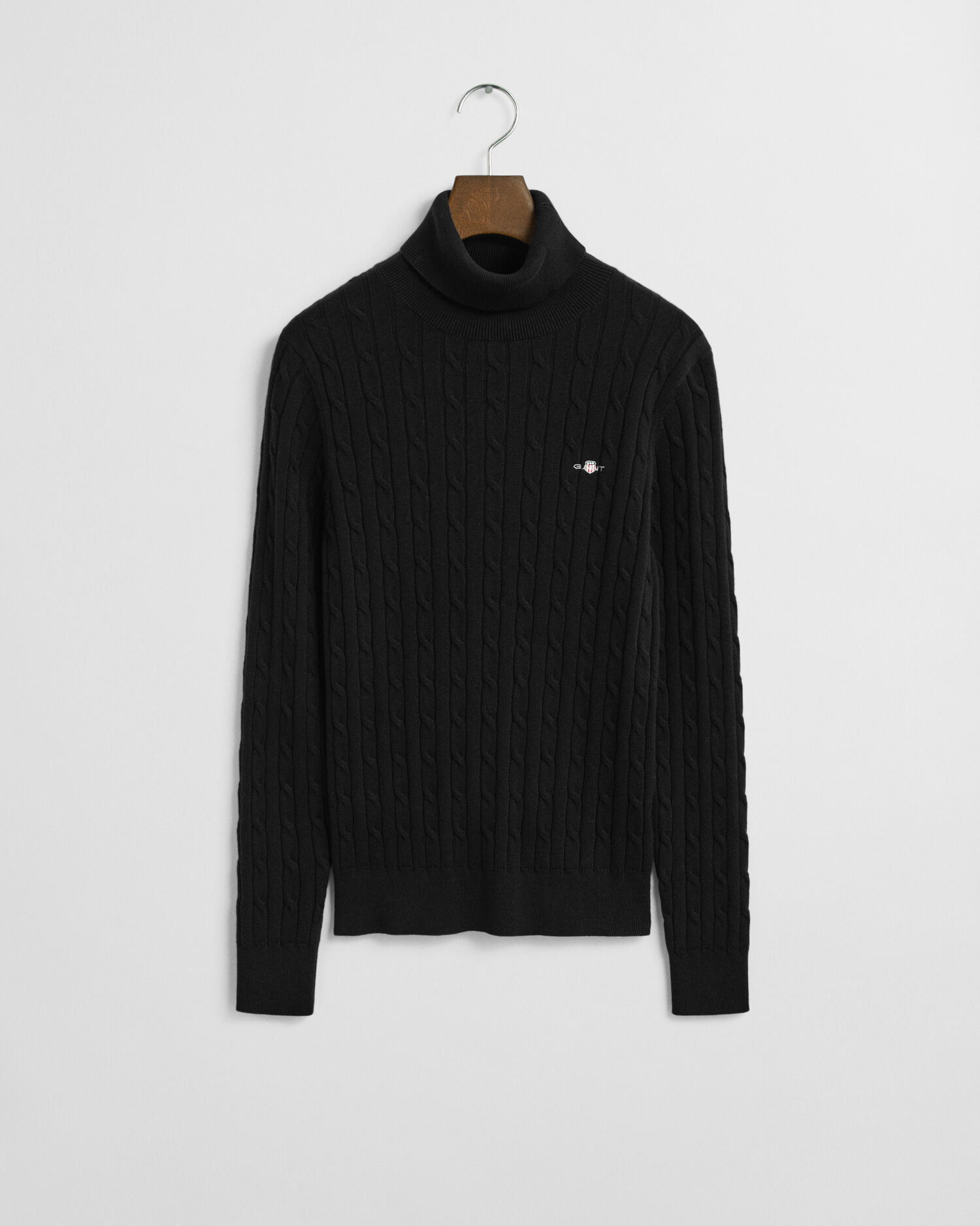 Kabelgebreide coltrui van stretchkatoen