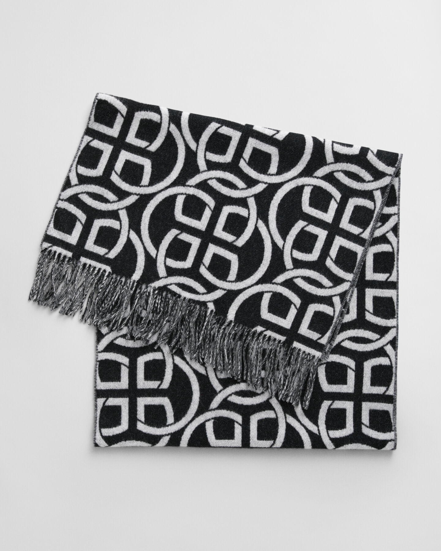 G Patterned wollen sjaal