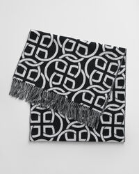 G Patterned wollen sjaal