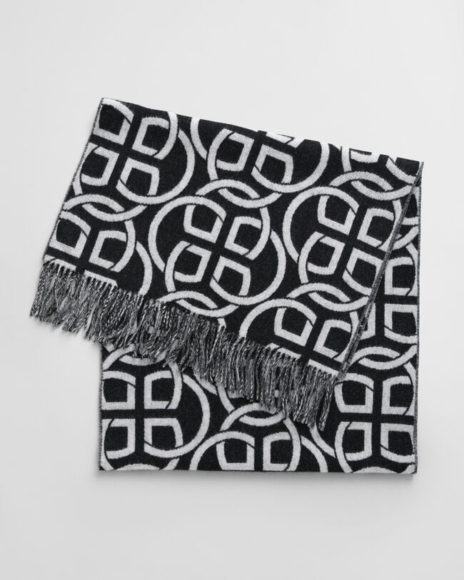 G Patterned wollen sjaal
