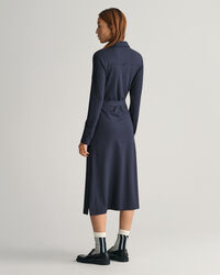 Slim Fit jersey overhemdjurk