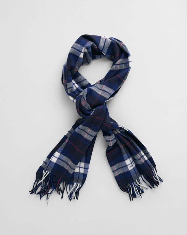 Geruite wollen sjaal