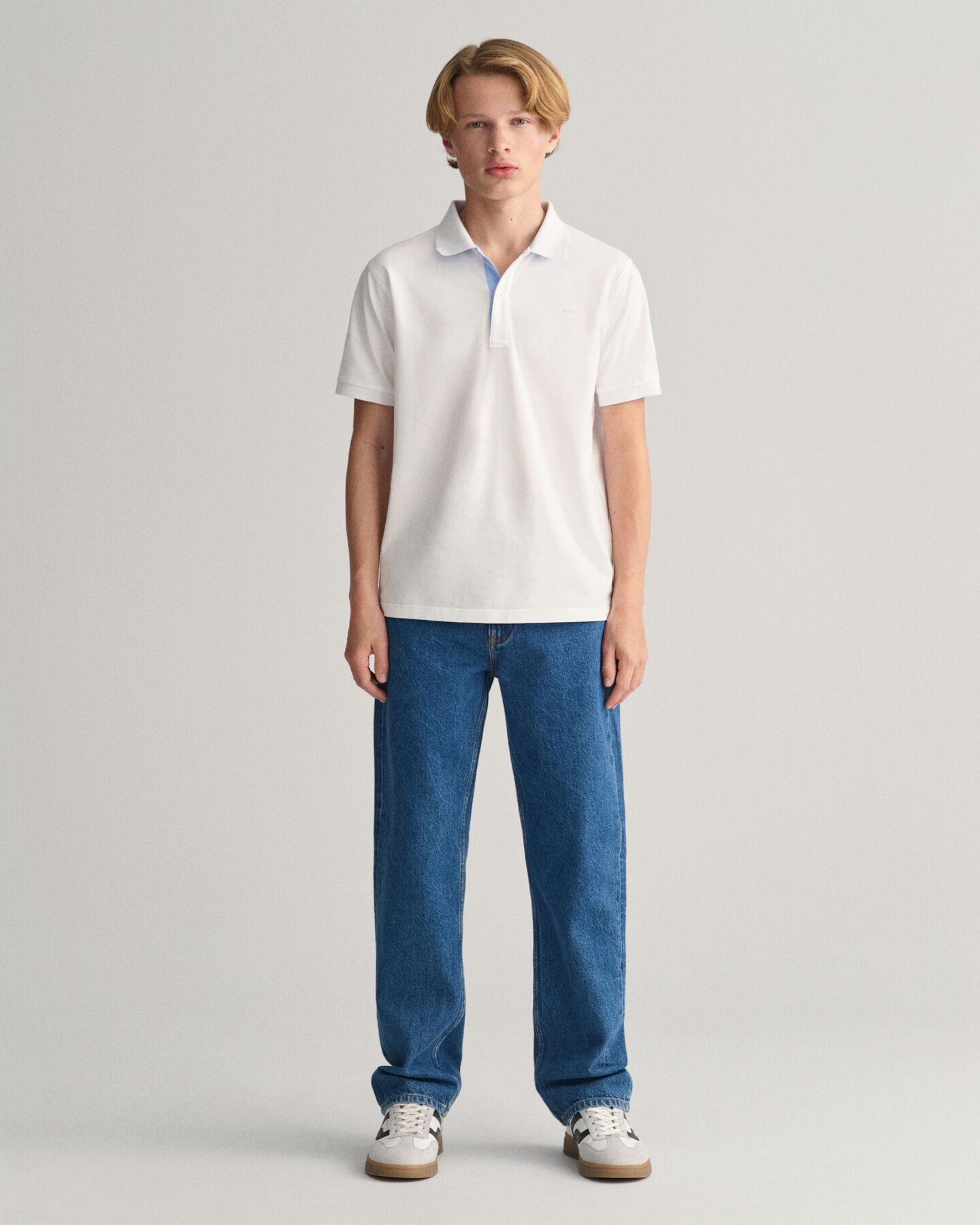 Teens Contrast piqu&eacute; poloshirt