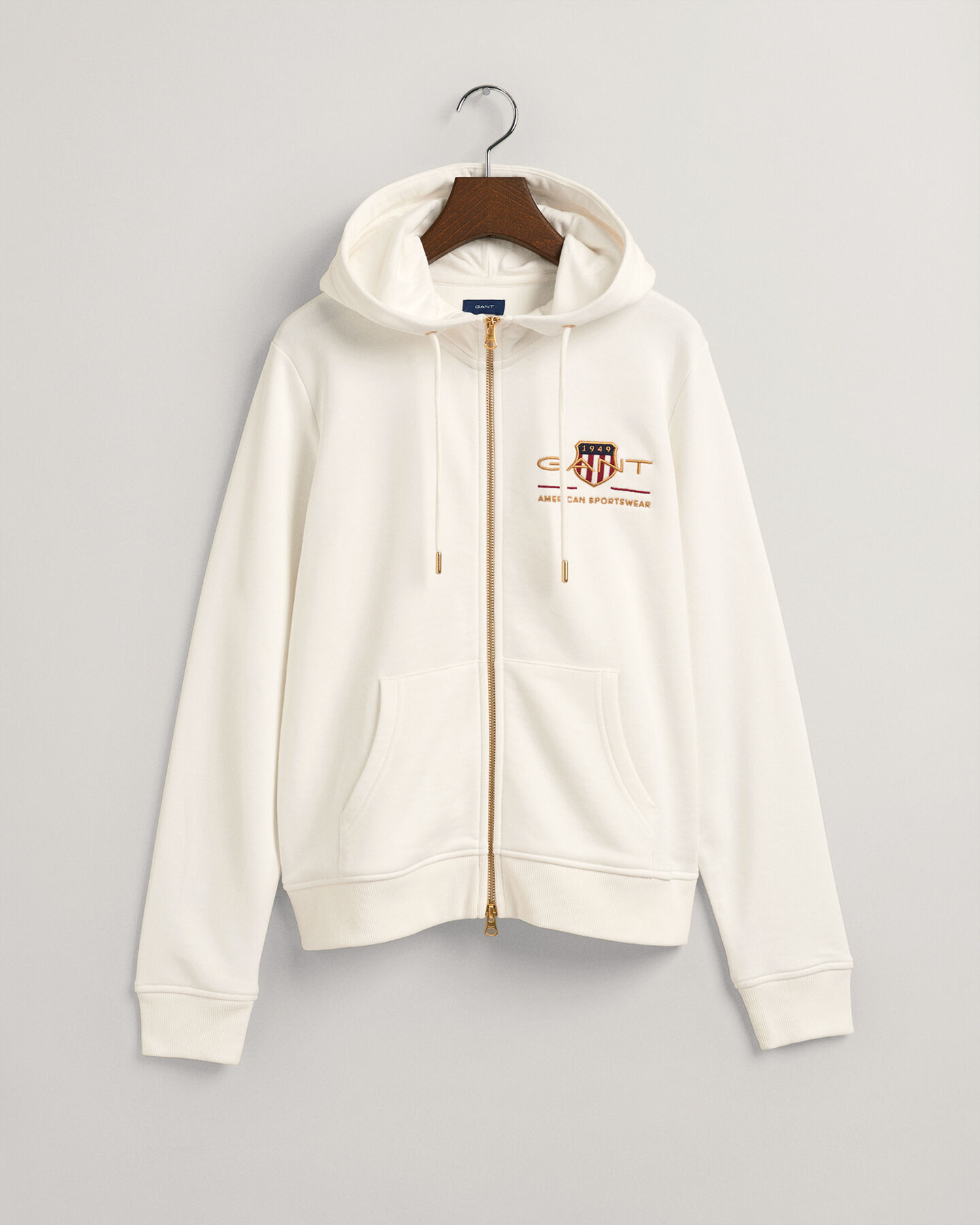 Archive Shield hoodie met ritssluiting