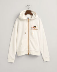 Archive Shield hoodie met ritssluiting