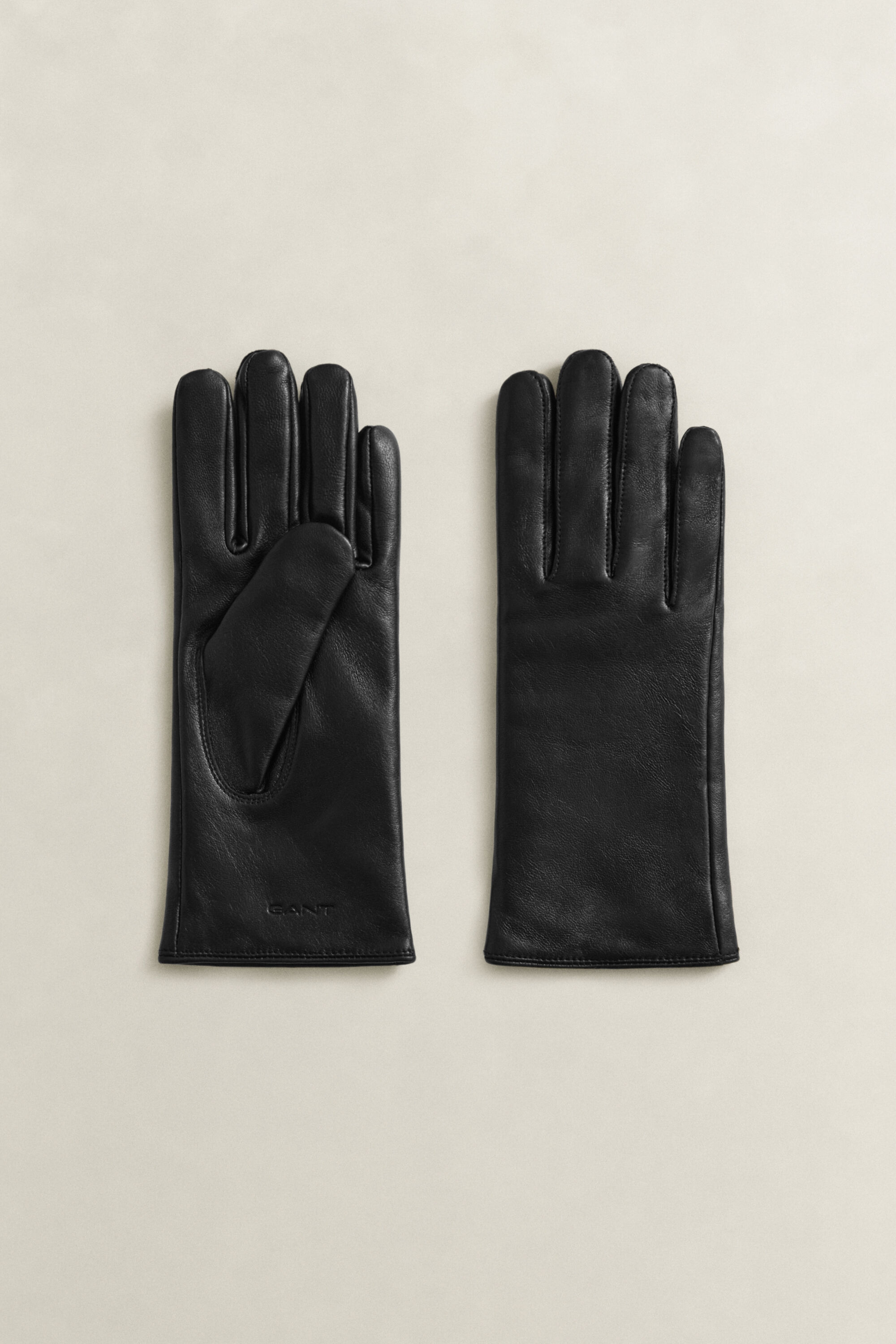 Kasjmier gevoerde leren handschoenen