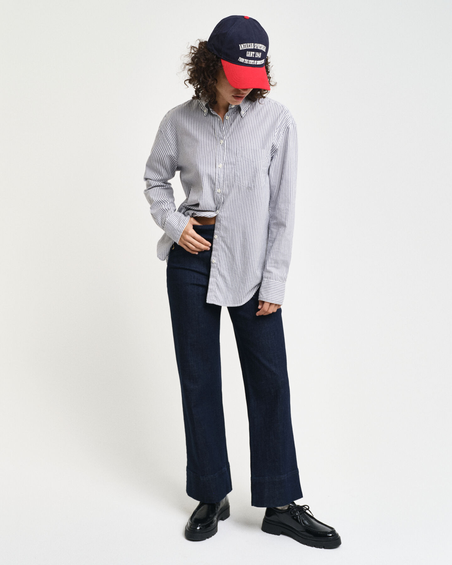 Relaxed Fit Luxury Oxford-overhemd met strepen