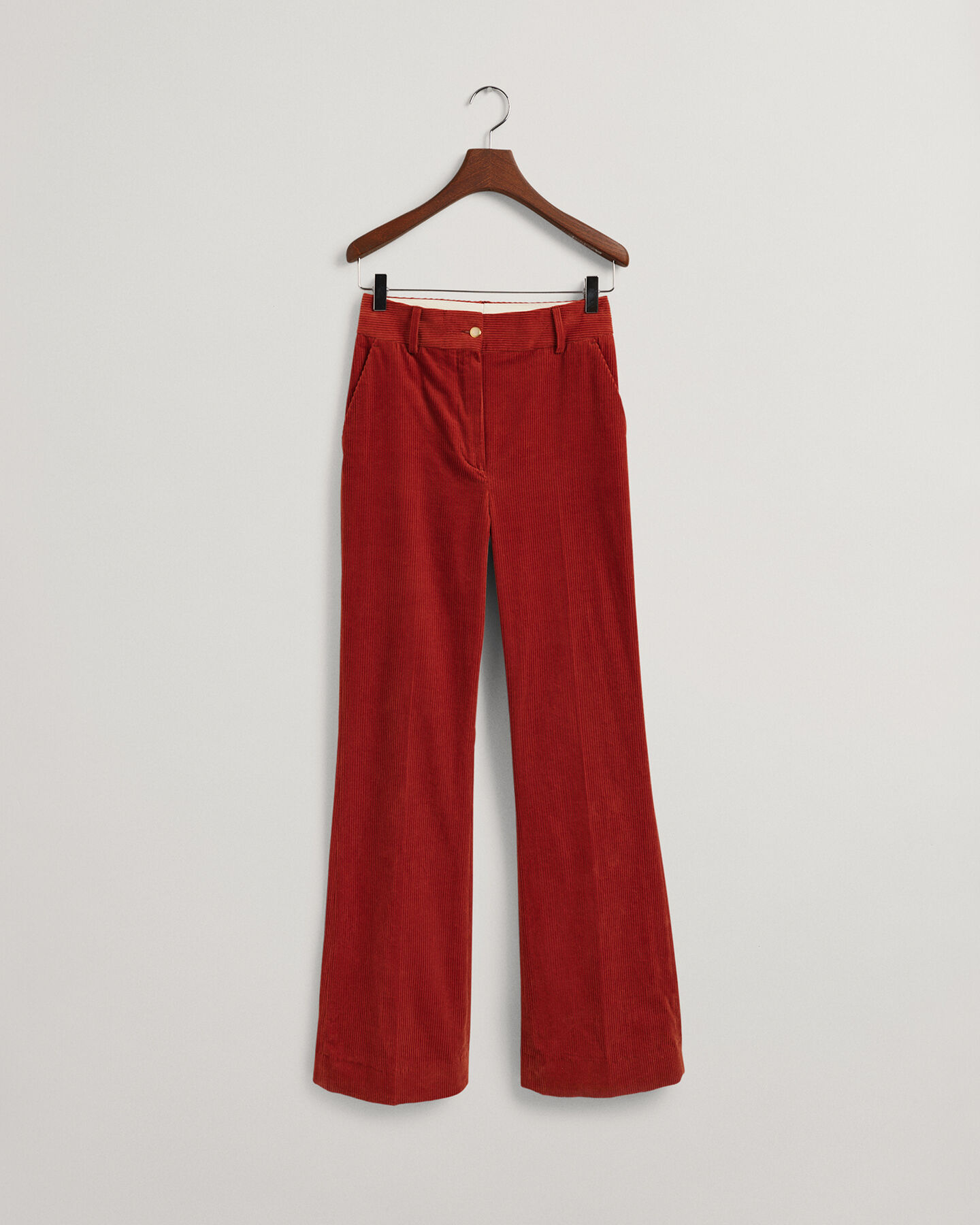 Flare corduroy broek met hoge taille