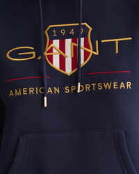 Archive Shield hoodie van sweatstof