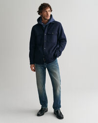 Overshirt van wolmix