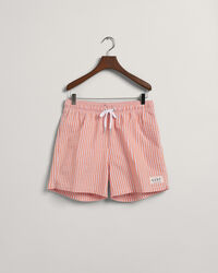 Classic Fit zwemshort van seersucker