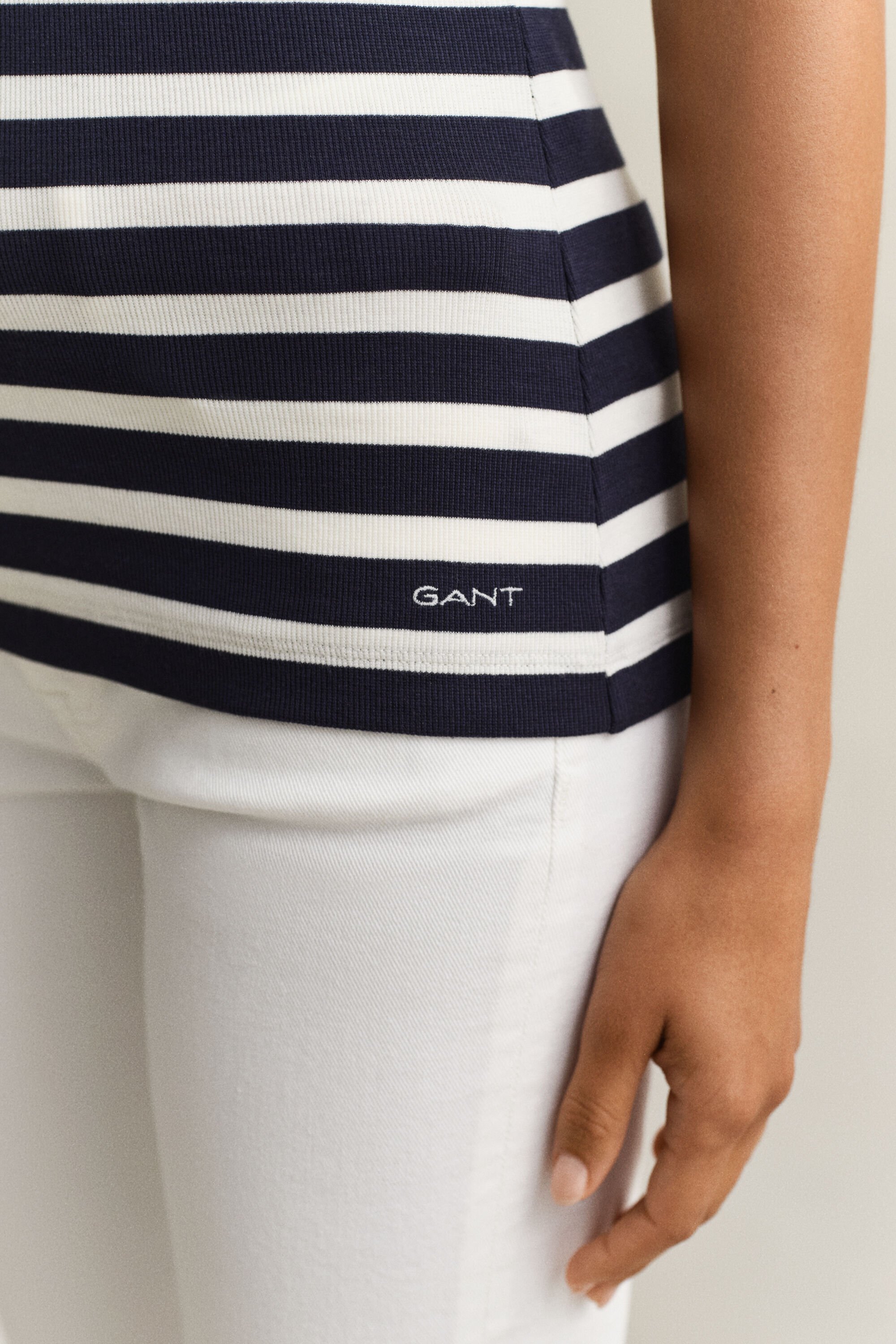 Geribd T-shirt met strepen