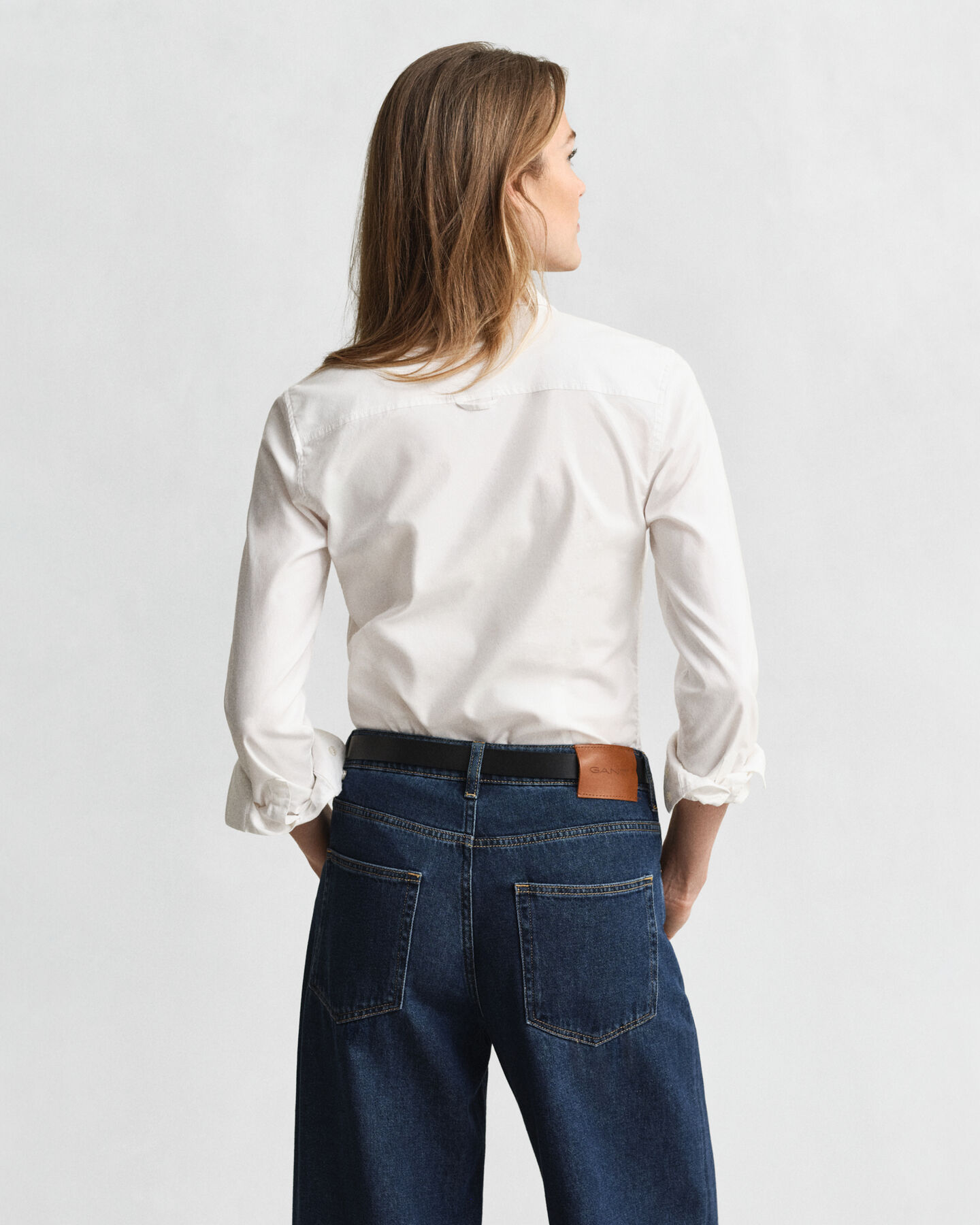 Slim Fit Oxford-overhemd met stretch