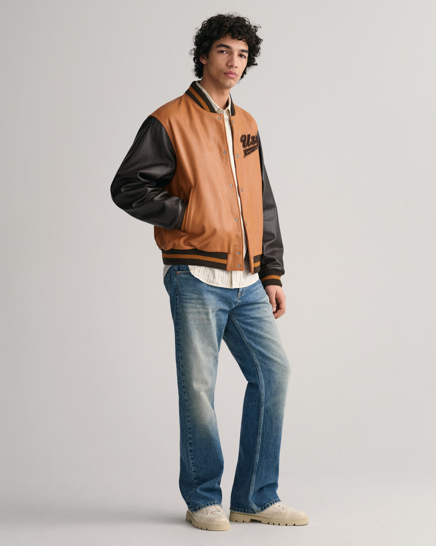 Leren GANT Varsity Jacket