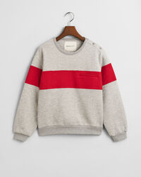 Sweatshirt met ronde hals en kleurblokken