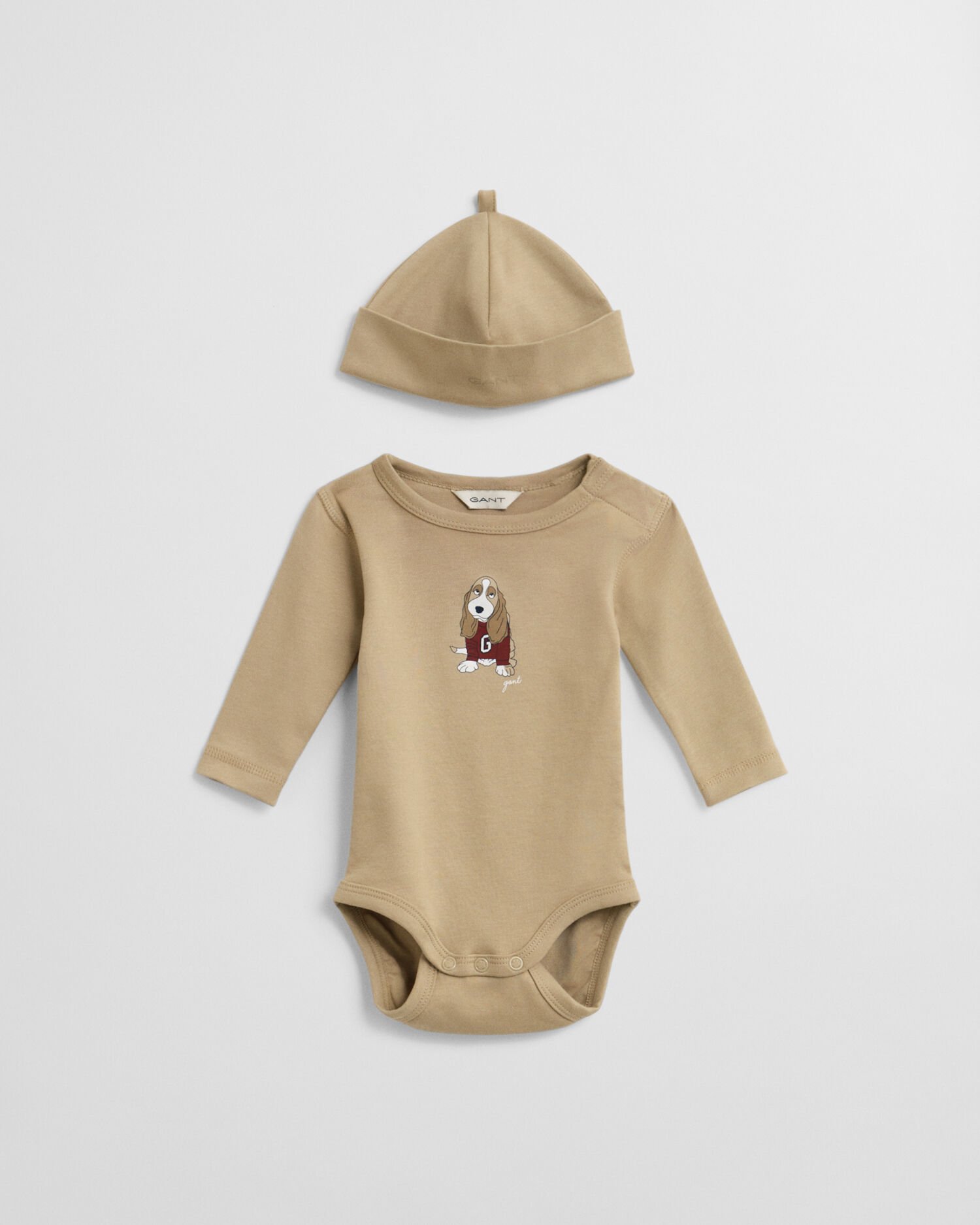 Baby rompertje & beanie met een hondenprint