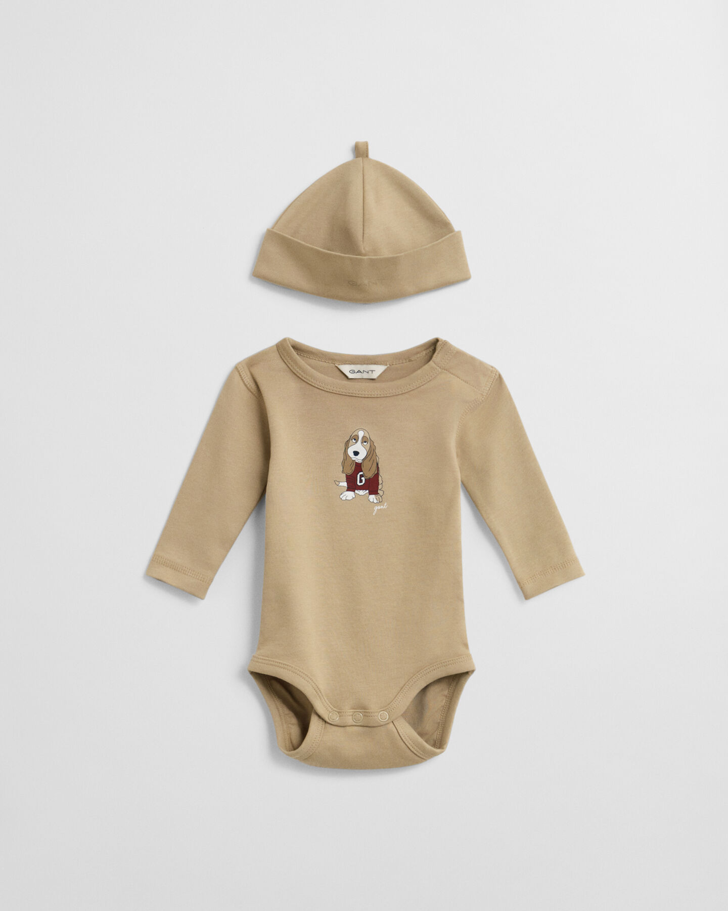 Baby rompertje & beanie met een hondenprint
