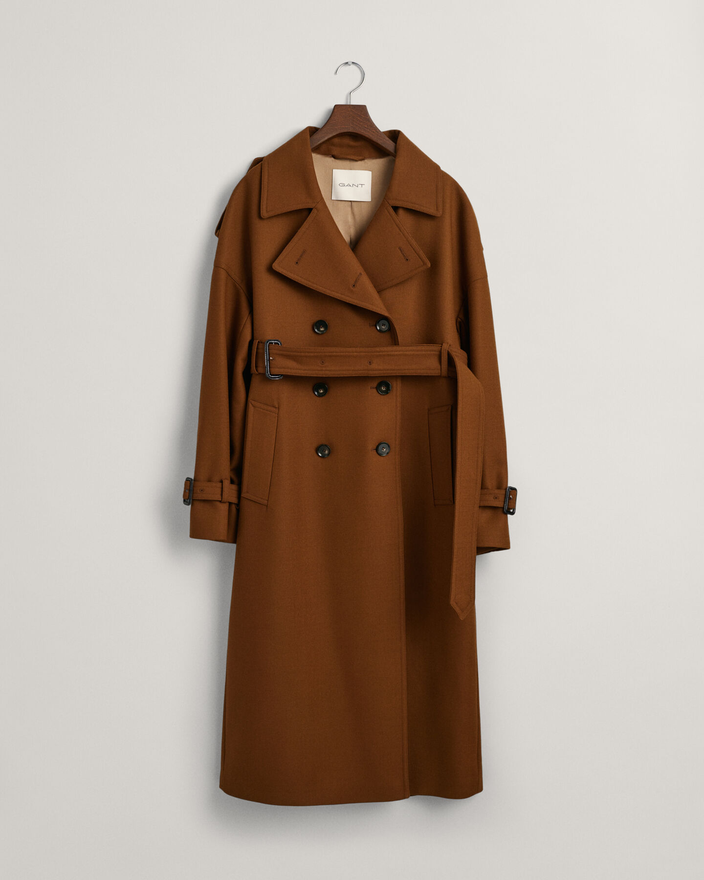 Trenchcoat van wolmix