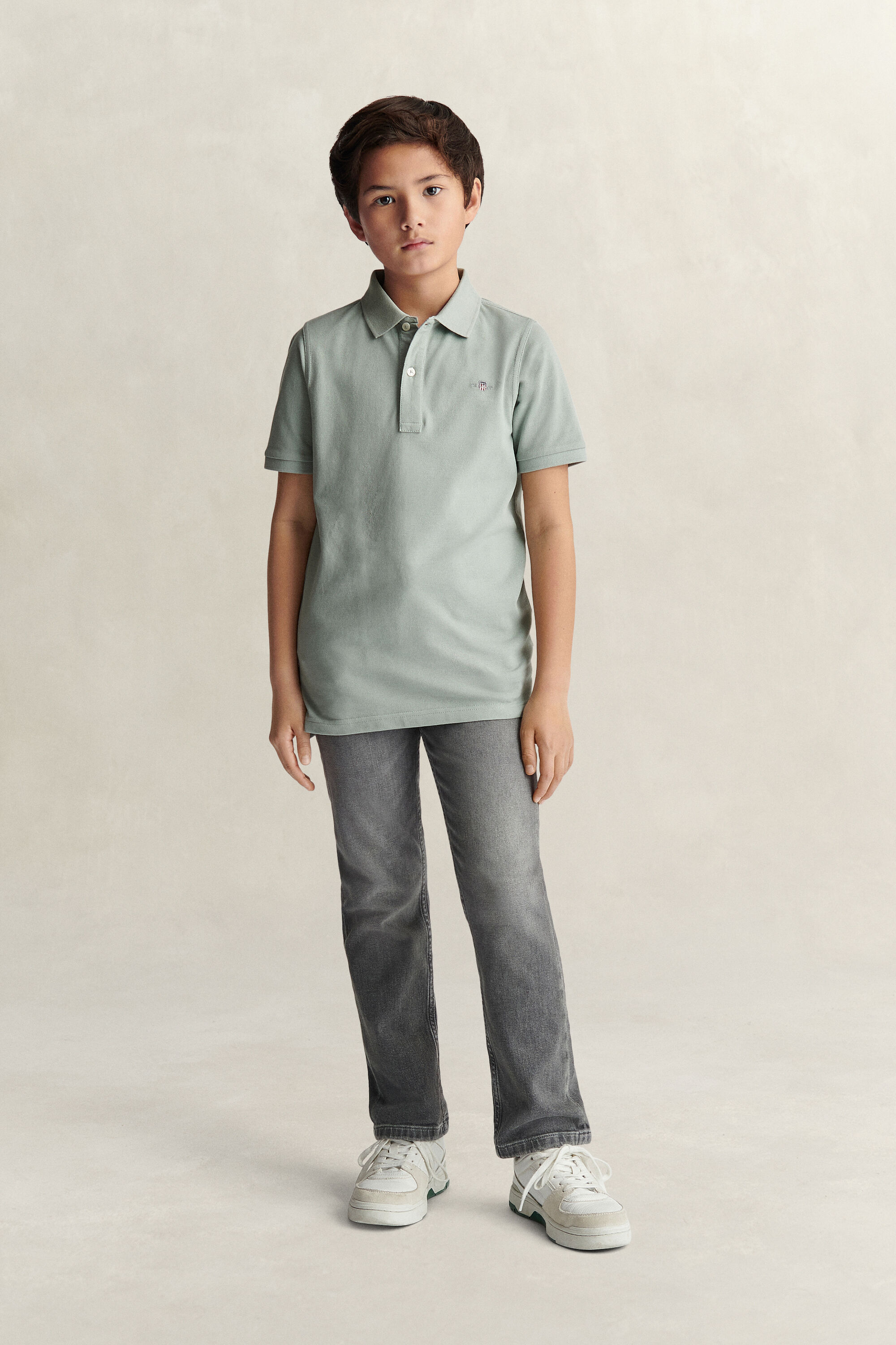 Teens Shield piqué poloshirt