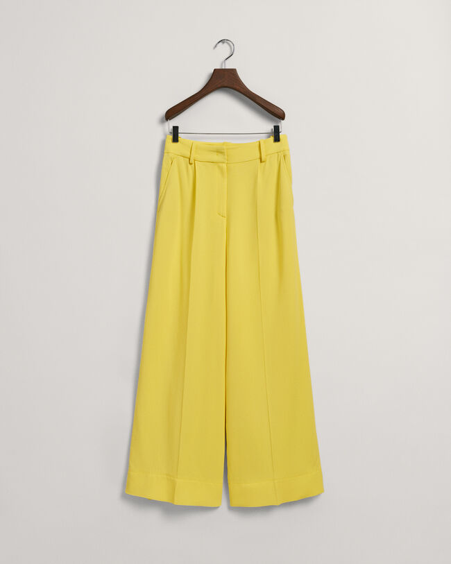 Fluid broek met wijde pijpen