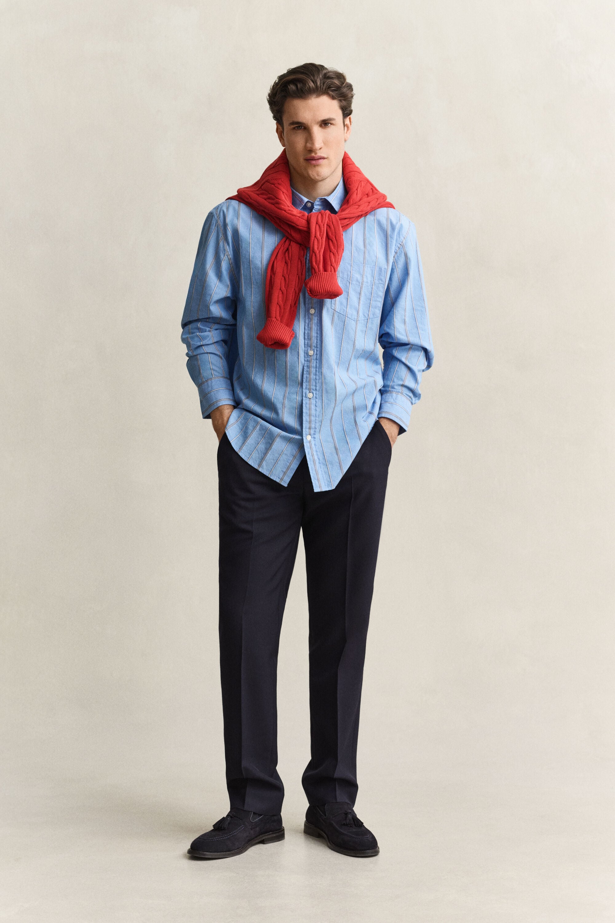 Relaxed Fit Dobby Striped overhemd
