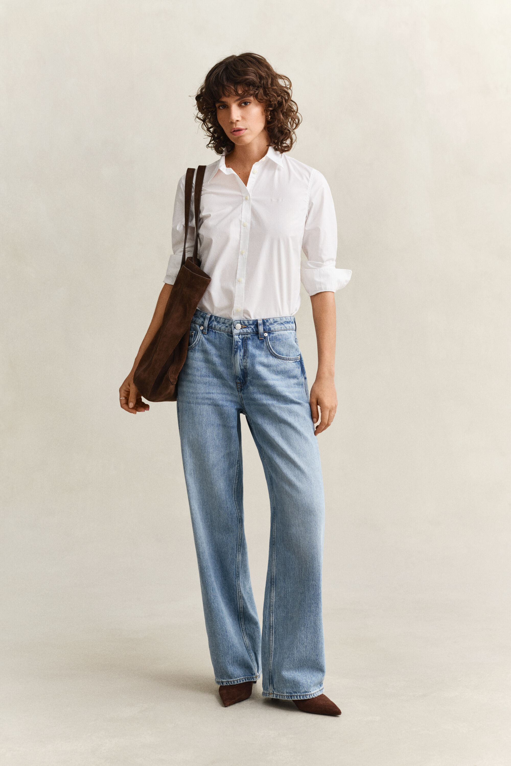 Slim Fit poplin overoverhemd