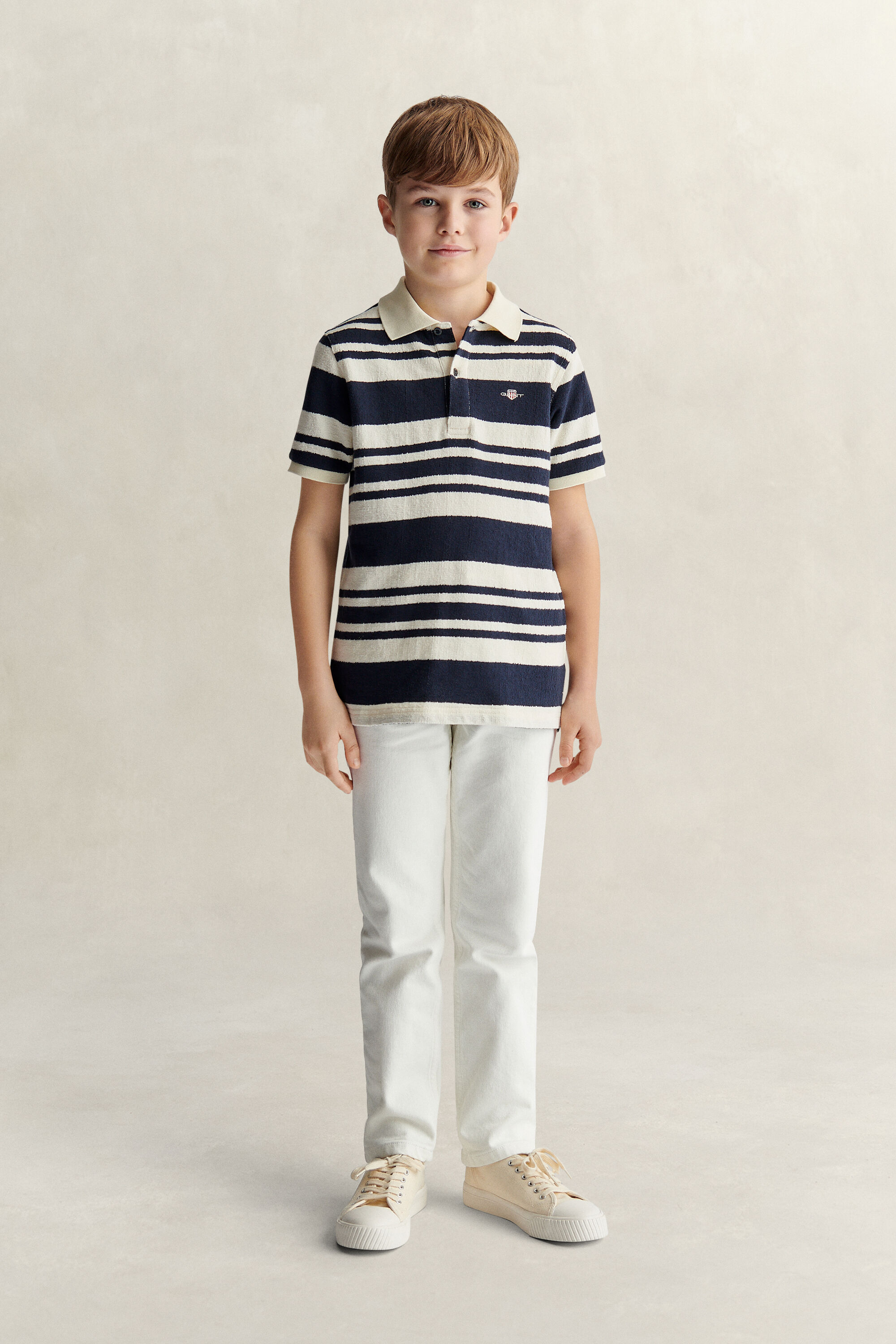 Teen Boys Striped Polo Shirt