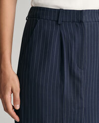 Pinstripe maxirok met plooien