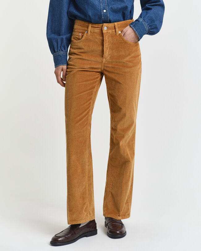 Flared corduroy jeans