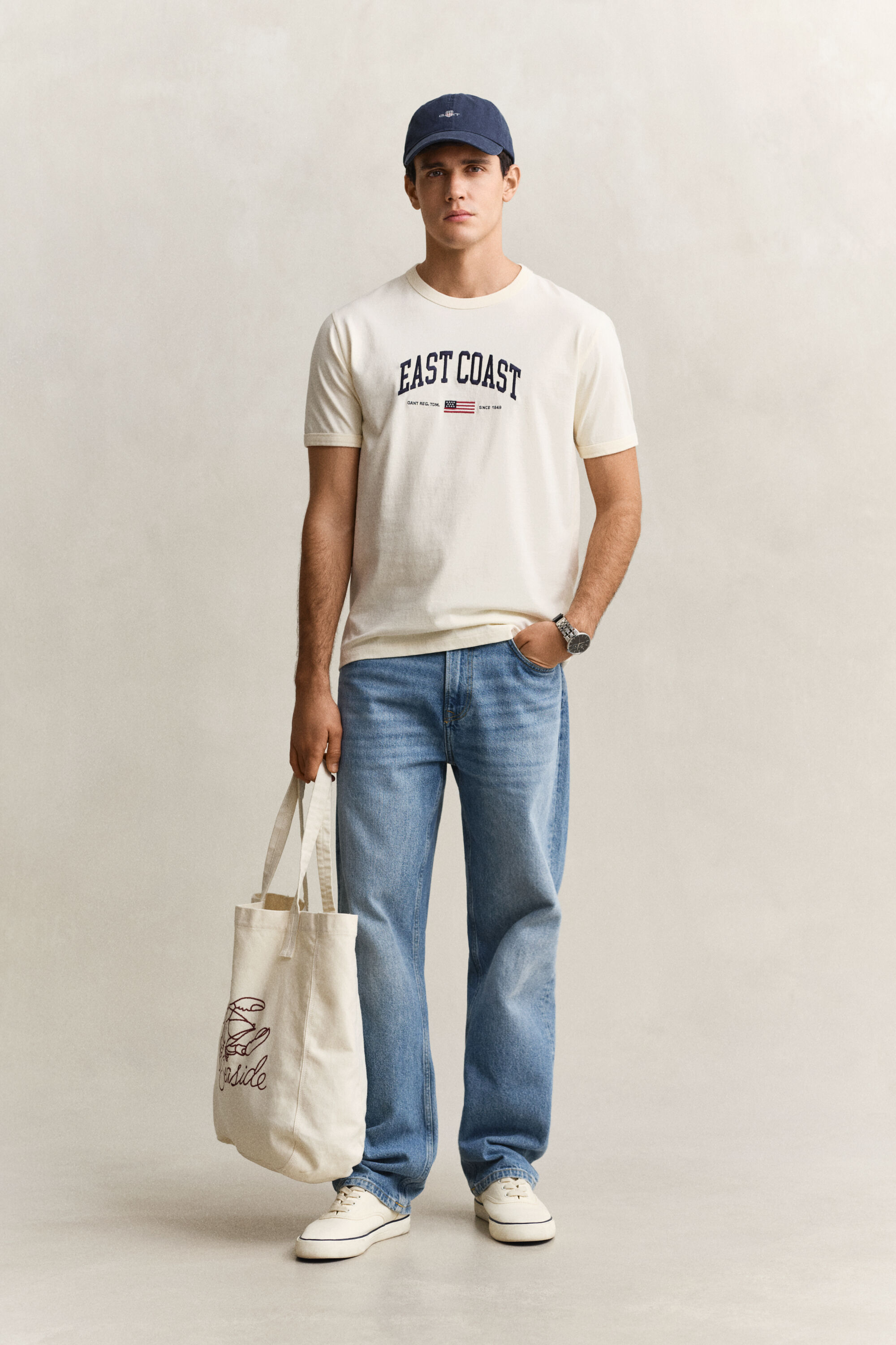 T-shirt met spray-afbeelding