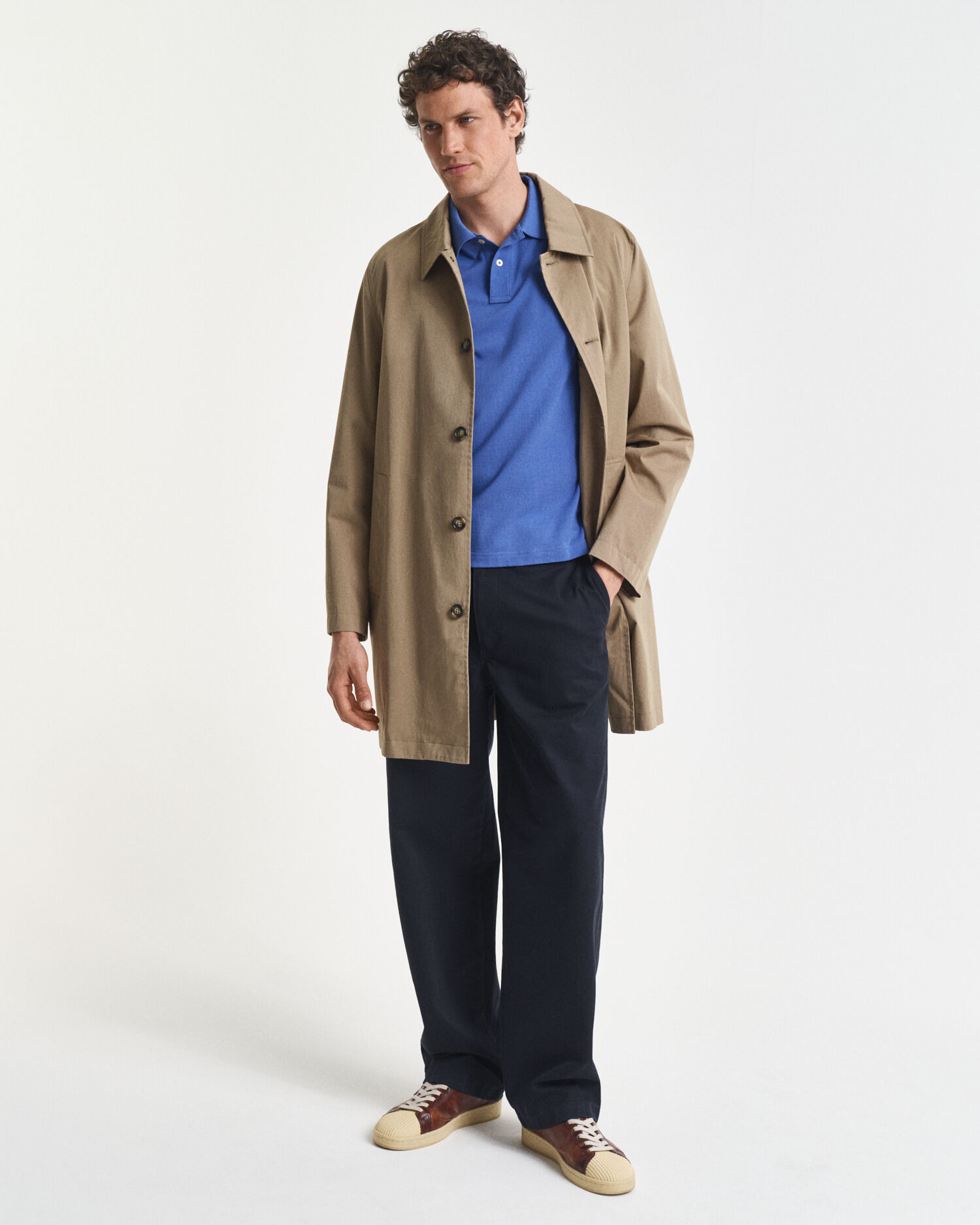 Regular Fit Shield piqué poloshirt