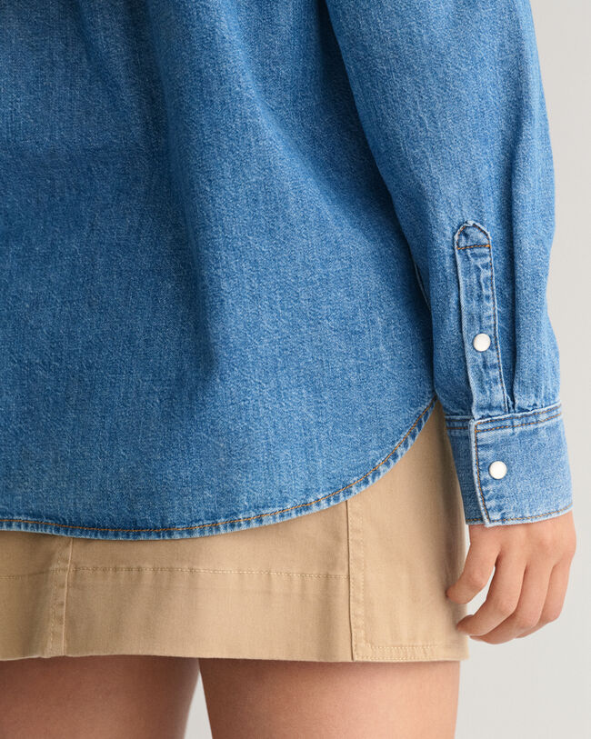 Teens denim overhemd