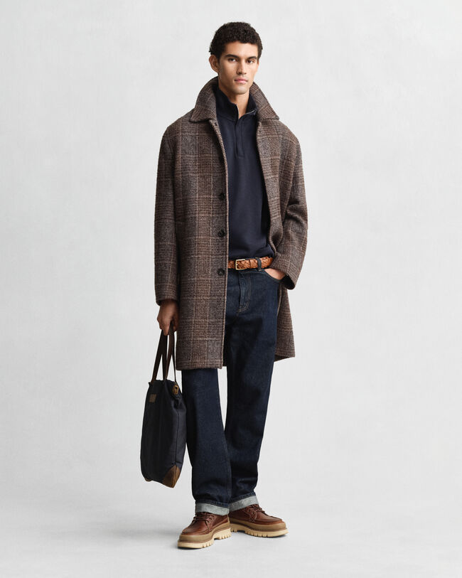 Light Sacker Rib sweatshirt met korte rits