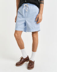 Regular Fit Sunfaded short met trekkoordje
