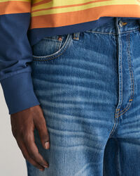 Loose Fit jeans met vintage wassing