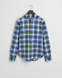 Regular Fit geruit overhemd met textuur